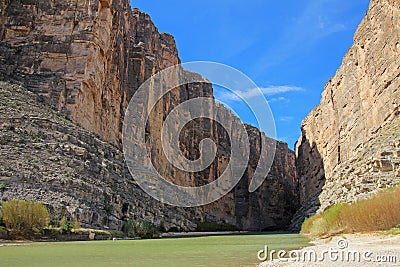Santa Elena Canyon and Rio Grande river, Big Bend National Park, USA Stock Photo