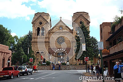 Santa Fe - Basilica of St. Francis of Assisi Editorial Stock Photo
