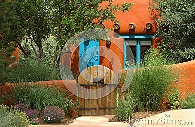 Santa Fe cottage Stock Photo