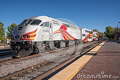 New Mexico Rail Runner Locomotive Editorial Stock Photo