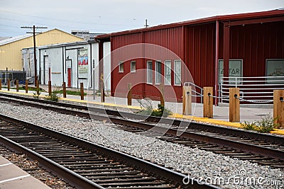 Santa Fe Railyard in Santa Fe, New Mexico Editorial Stock Photo