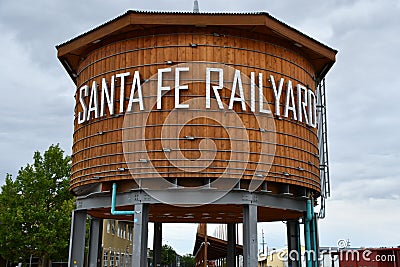 Santa Fe Railyard in Santa Fe, New Mexico Editorial Stock Photo