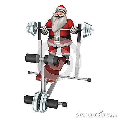 Santa Fitness Stock Photo