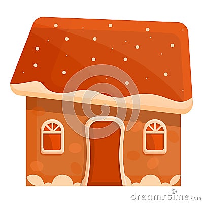 Santa gingerbread icon, cartoon style Vector Illustration