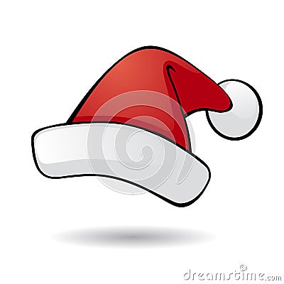 Santa hat. Vector Illustration