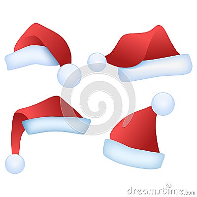 Santa Hats Stock Photo