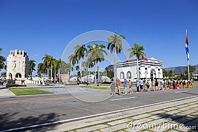 Santa Ifigenia Military Cemetery Change of Guards Tourists Santiago De Cuba Editorial Stock Photo