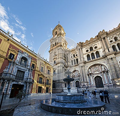 Santa Iglesia Catedral Basilica de la Encarnacion Editorial Stock Photo