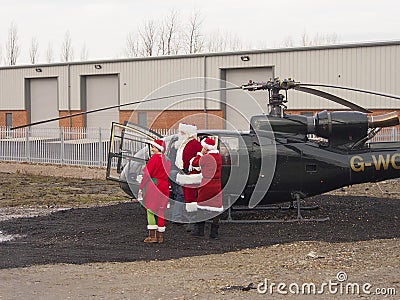 Santa landed Editorial Stock Photo