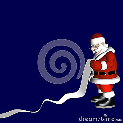 Santa List 1 Stock Photo