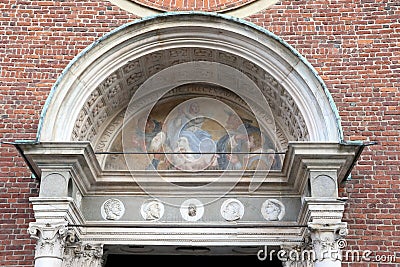 Santa maria alle grazie church milan,milano expo2015 Stock Photo