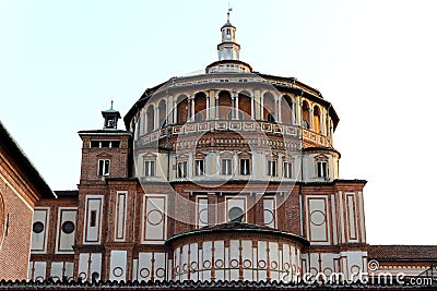 Santa maria alle grazie church milan,milano expo2015 Stock Photo