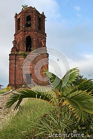 Santa maria church tower vigan philippines Stock Photo