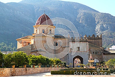 Santa Maria de la Valldigna Simat Monastery Spain Stock Photo