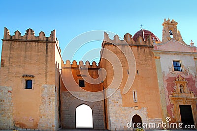 Santa Maria de la Valldigna Simat Monastery Spain Stock Photo