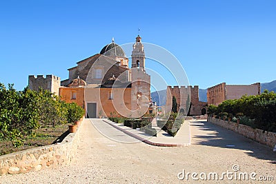 Santa Maria de la Valldigna Simat Monastery Spain Stock Photo