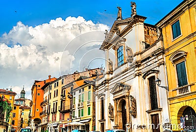 Santa Maria dei Servi Church in Vicenza, Italy Stock Photo