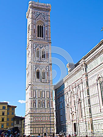 Santa Maria del Fiore Cattedrale Cathedral Dome - Florence Italy Editorial Stock Photo