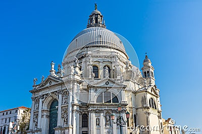 Santa Maria della Salute Church Basilica Dome Venice Italy Stock Photo