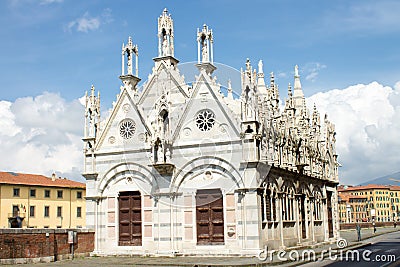 Santa Maria della Spina Church in Pisa Stock Photo
