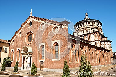 Santa Maria delle Grazie, Milan Stock Photo