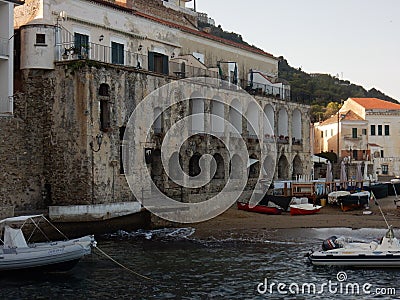 Santa Maria di Castellabate - Porto Travierso Editorial Stock Photo