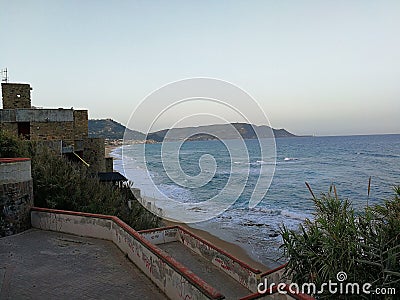 Santa Maria di Castellabate - Sunrise at Belvedere dei Trezeni Stock Photo