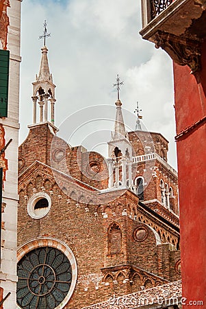 Santa Maria Gloriosa dei Frari in Venice Stock Photo