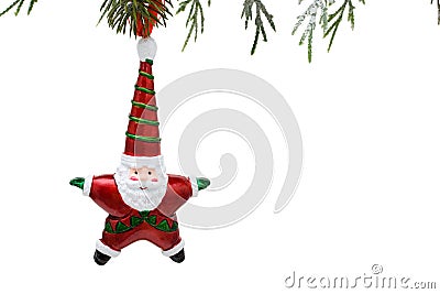 Santa Ornament Stock Photo