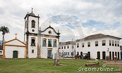 Santa Rita Church Paraty Rio de Janeiro Editorial Stock Photo