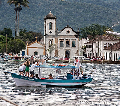 Santa Rita Church Paraty Rio de Janeiro Editorial Stock Photo