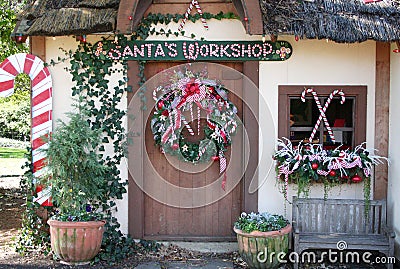 Santas Workshop Stock Photo