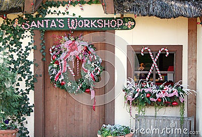 Santa's Workshop Stock Photo