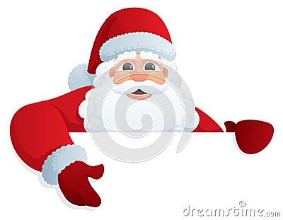 Santa Sign 2 Vector Illustration