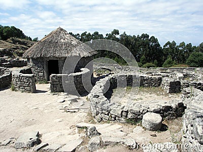 Santa Tecla Hill Settlement Stock Photo