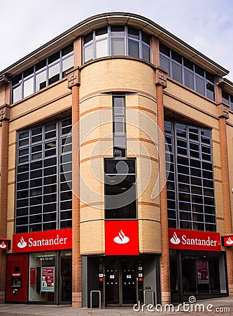 Santander Bank Editorial Stock Photo