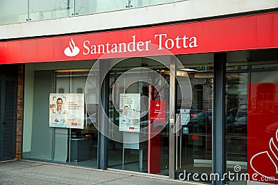 Santander Totta Editorial Stock Photo