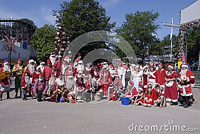 SANTAS CONFERENCE Editorial Stock Photo