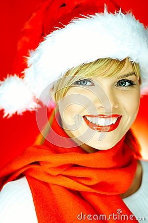 Santas Girl Stock Photo