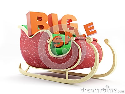 Santas Sleigh big sale Stock Photo