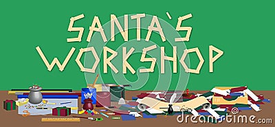 Santas Workshop Stock Photo