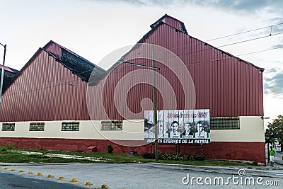 SANTIAGO DE CUBA, CUBA - FEB 6, 2016: View of Ron Caney rum factory in Santiago de Cub Editorial Stock Photo