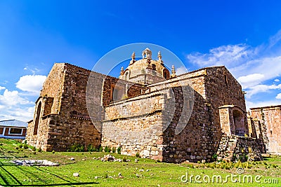 Santiago de Pupuka Church in Pukara Stock Photo