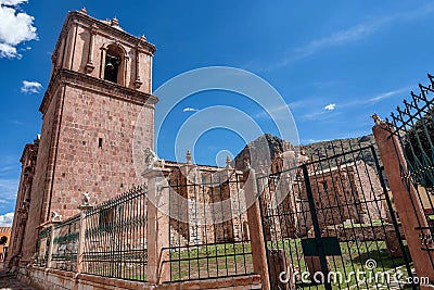 Santiago de Pupuka Church in Pukara, Peru Stock Photo