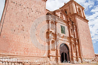 Santiago de Pupuka Church - Pukara, Peru Stock Photo