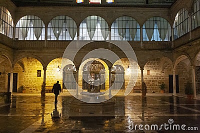 Santiago hospital cloister of ubeda Stock Photo