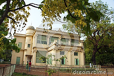 The Santiniketan House was built by Maharshi Debendranath Tagore in 1863. Editorial Stock Photo