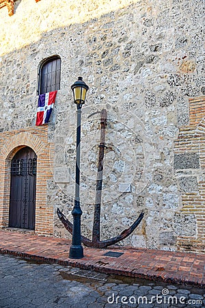 Santo Domingo, Dominican Republic. Museum of Las Casas Reales (The Royal House). Editorial Stock Photo