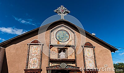 The Santo Nino Chapel at Sanctuario de Chimayo Stock Photo