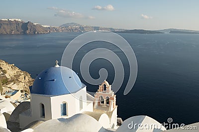 Santorini church Editorial Stock Photo